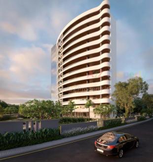 Elevation of real estate project Space Kraft located at Ghanteshwar, Rajkot, Gujarat