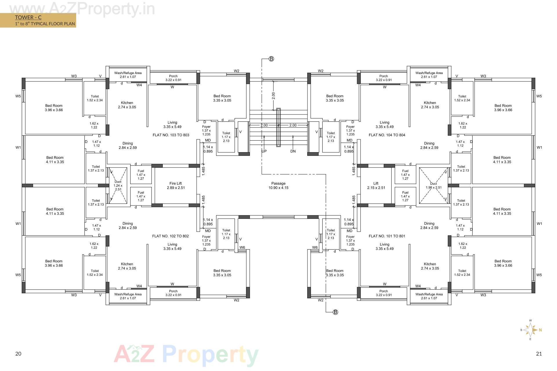 Layout of real estate project Speedwell Gold located at Mavdi, Rajkot, Gujarat