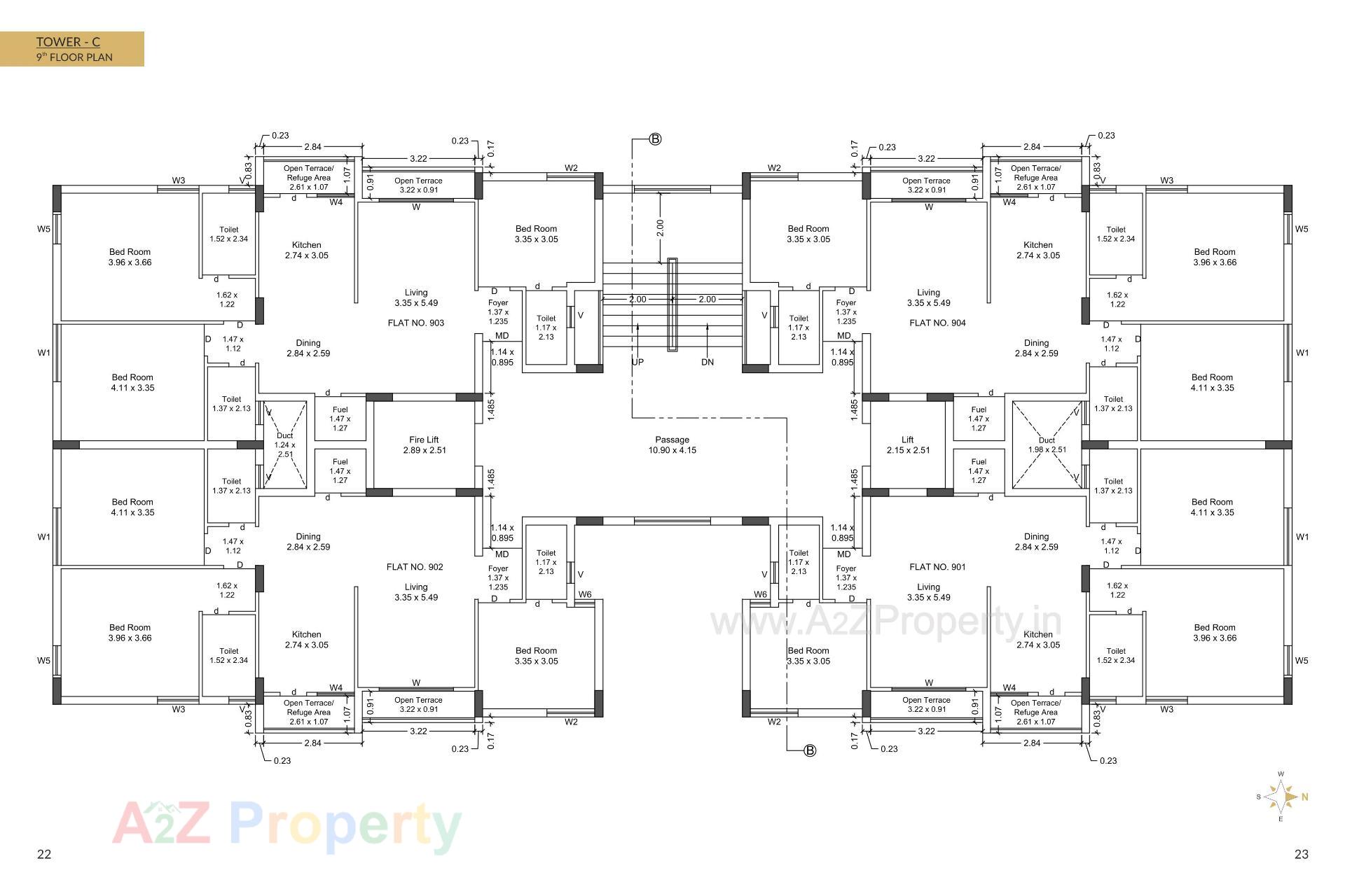 Layout of real estate project Speedwell Gold located at Mavdi, Rajkot, Gujarat
