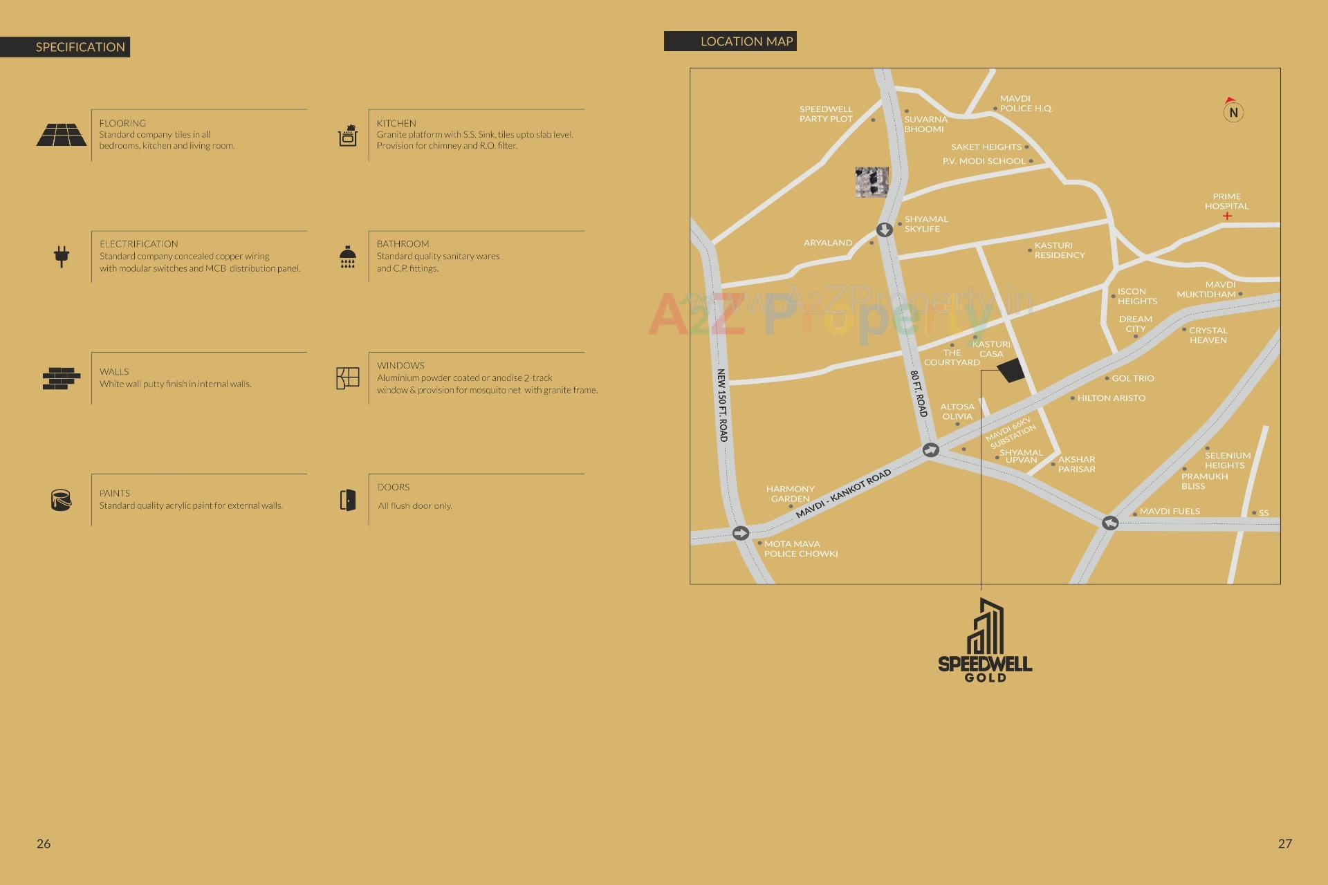  of real estate project Speedwell Gold located at Mavdi, Rajkot, Gujarat