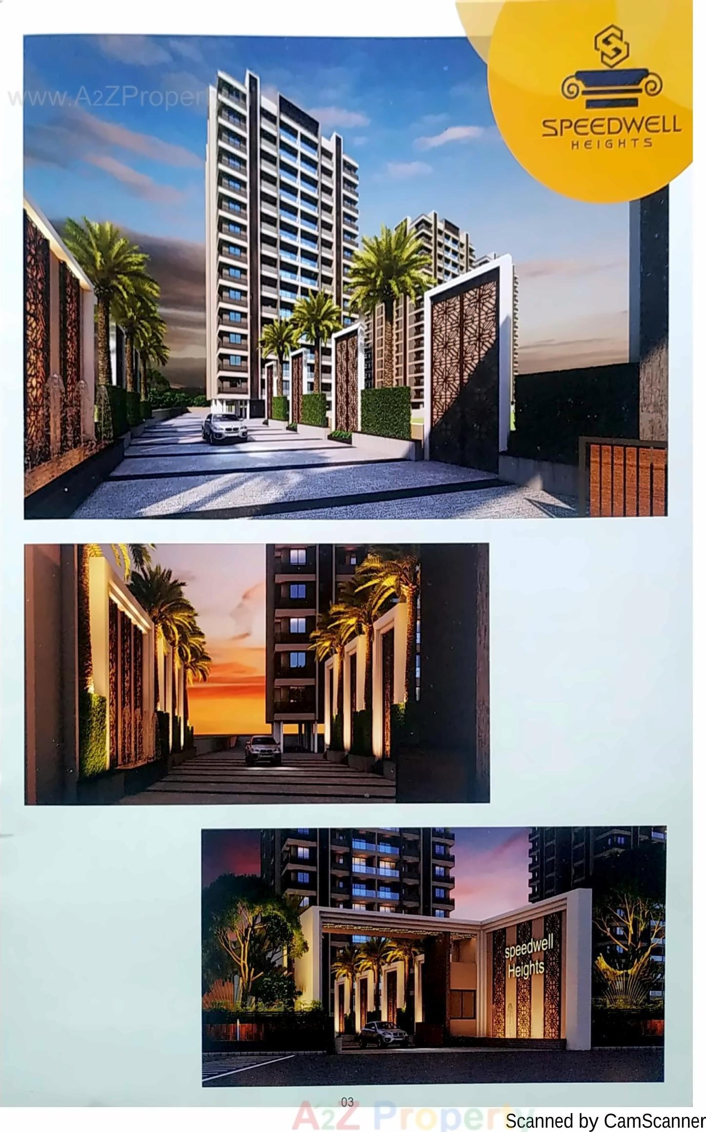 3D Elevation of real estate project Speedwell Heights located at Rajkot, Rajkot, Gujarat