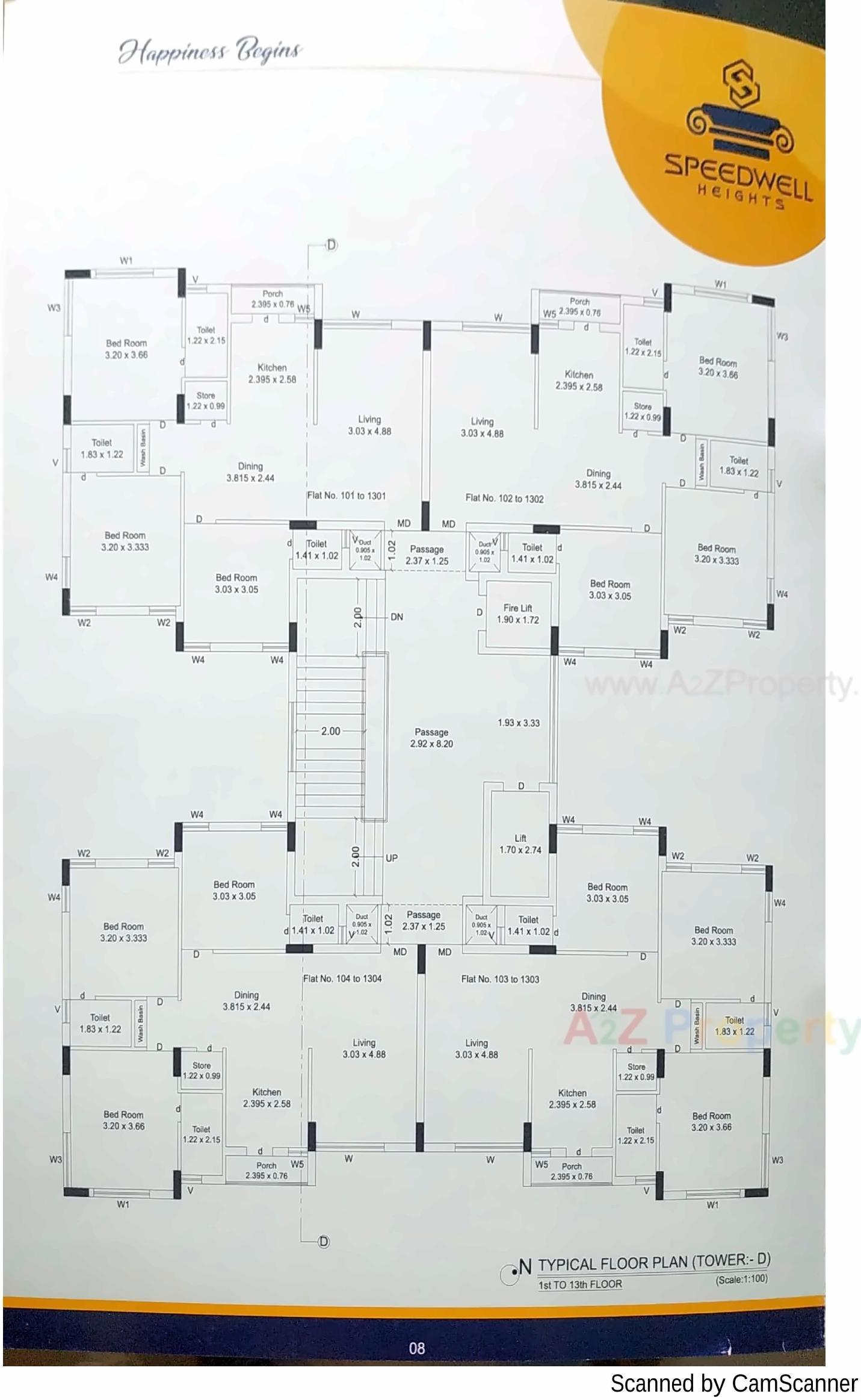 Layout of real estate project Speedwell Heights located at Rajkot, Rajkot, Gujarat