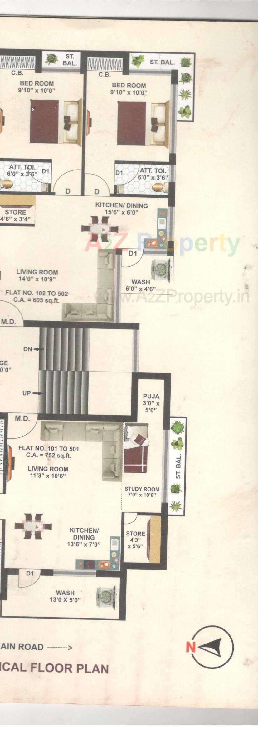 Layout of real estate project Sukhsagar Square located at Rajkot, Rajkot, Gujarat