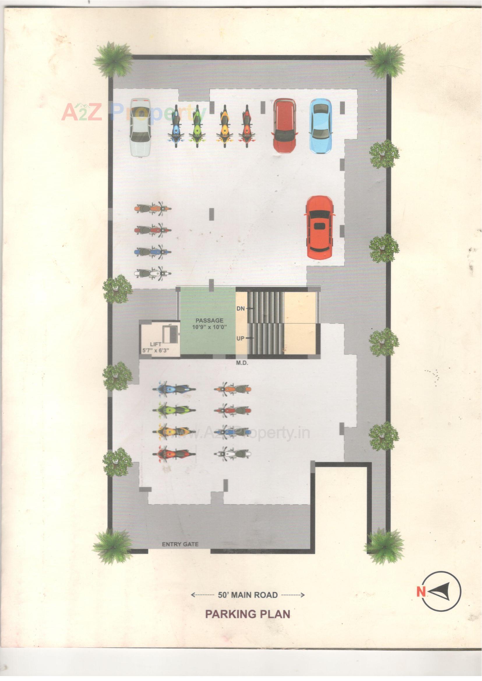Layout of real estate project Sukhsagar Square located at Rajkot, Rajkot, Gujarat