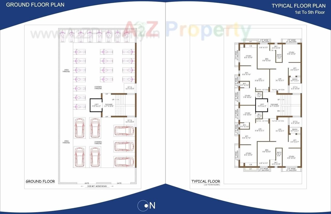 Layout of real estate project Sumati Sanidhya located at Ghanteswar, Rajkot, Gujarat