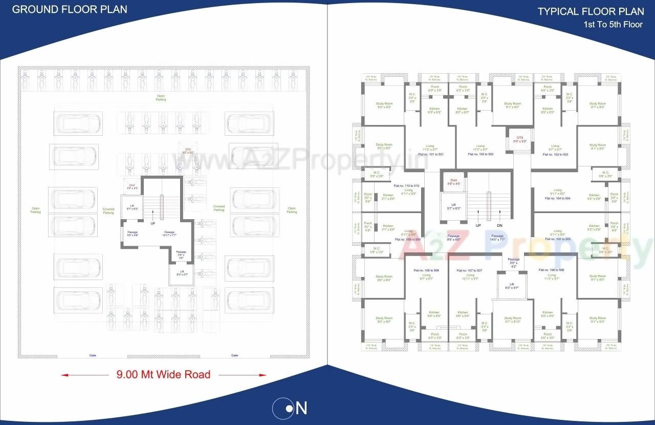Layout of real estate project Sumati Sanidhya located at Ghanteshwar, Rajkot, Gujarat
