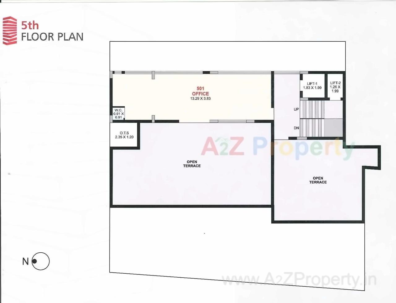Layout of real estate project Sun Arcade located at Rajkot, Rajkot, Gujarat