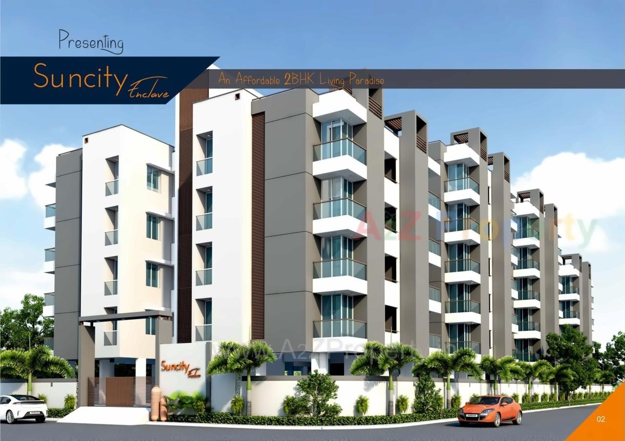 3D Elevation of real estate project Suncity Enclave located at Raiya, Rajkot, Gujarat