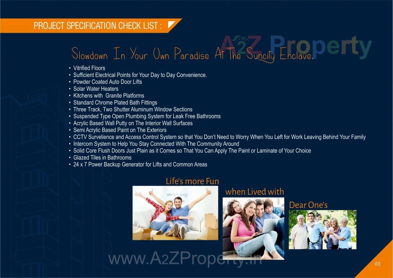 Amenities of Suncity Enclave