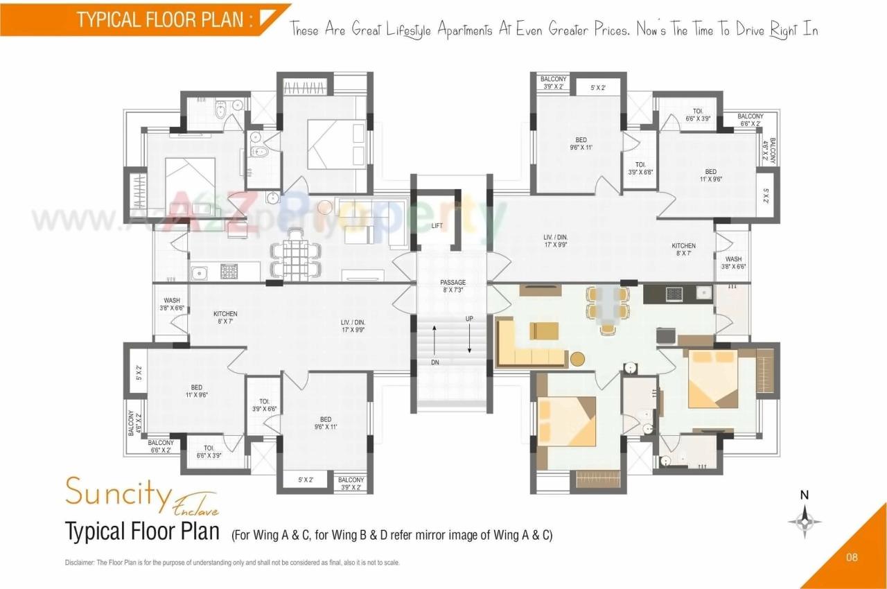 Layout of real estate project Suncity Enclave located at Raiya, Rajkot, Gujarat