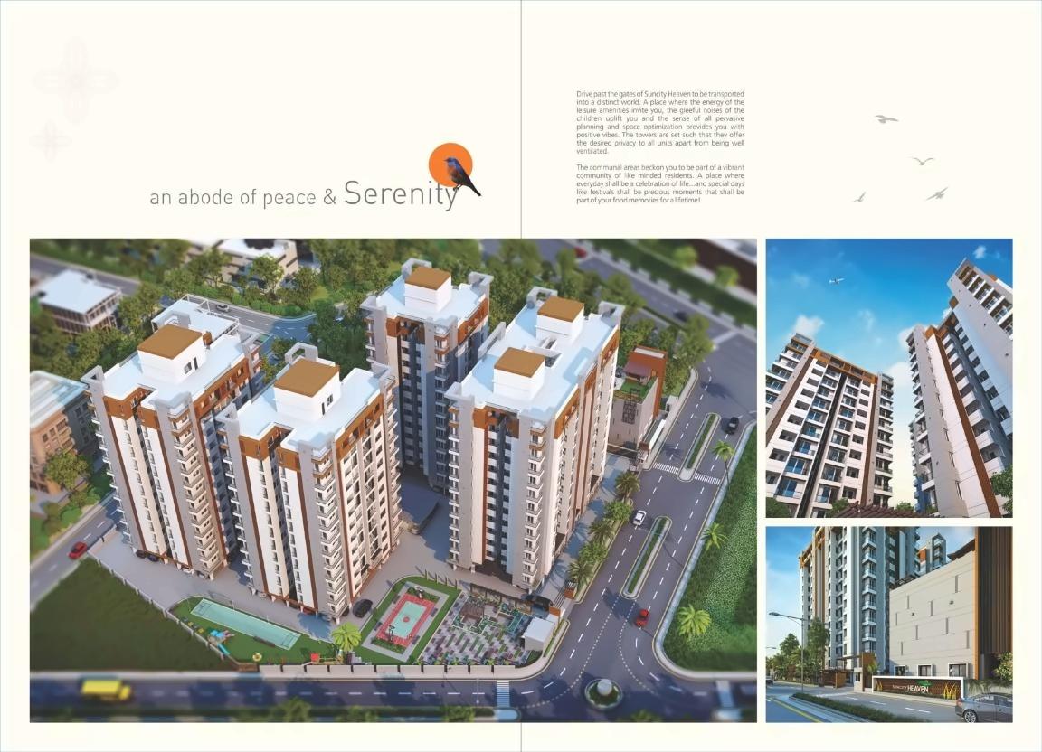 3D Elevation of real estate project Suncity Heaven located at Raiya, Rajkot, Gujarat