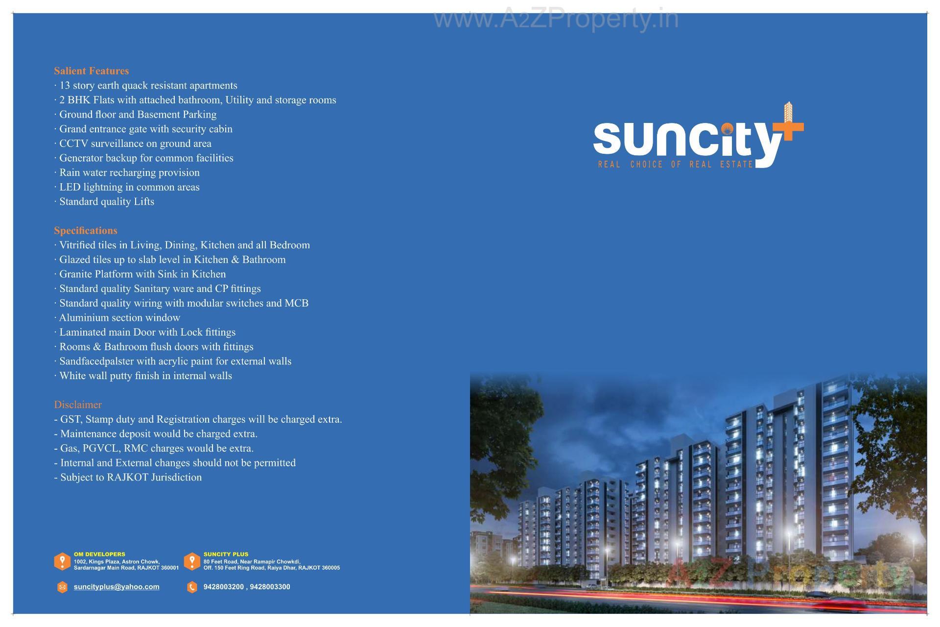  of real estate project Suncity Plus located at Raiya, Rajkot, Gujarat