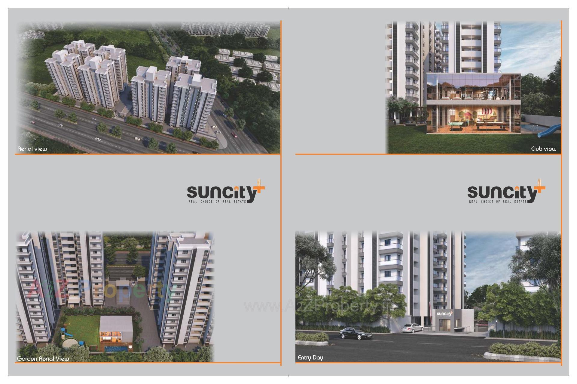 3D Elevation of real estate project Suncity Plus located at Raiya, Rajkot, Gujarat