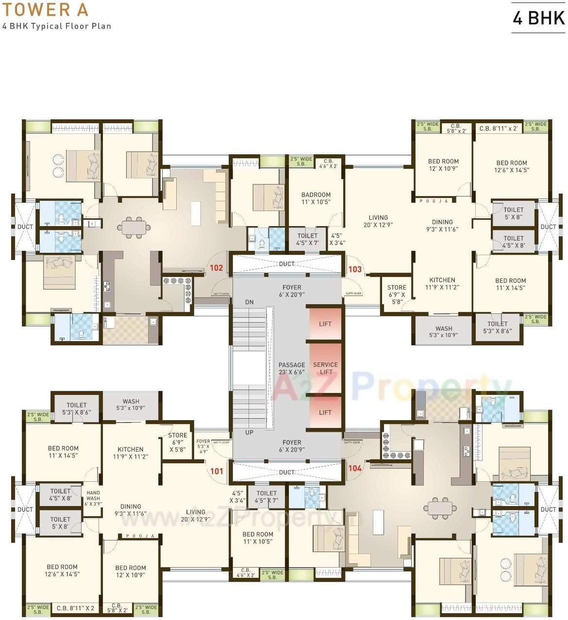 Layout of real estate project Sundaram Gold located at Madhapar, Rajkot, Gujarat