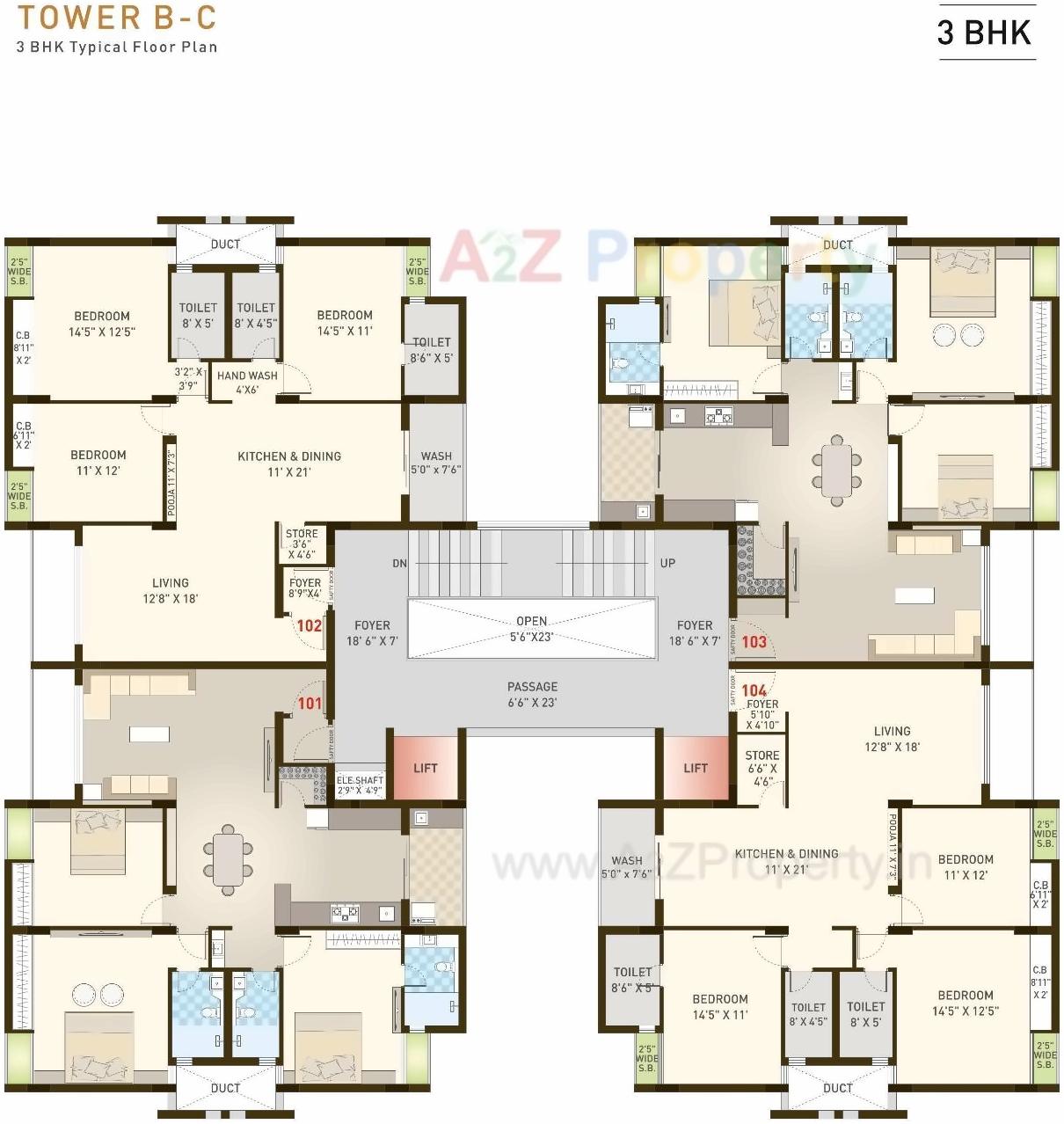 Layout of real estate project Sundaram Gold located at Madhapar, Rajkot, Gujarat