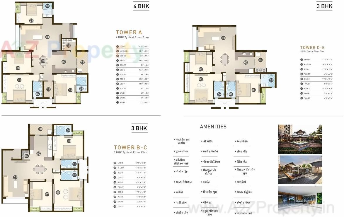 Layout of real estate project Sundaram Gold located at Madhapar, Rajkot, Gujarat