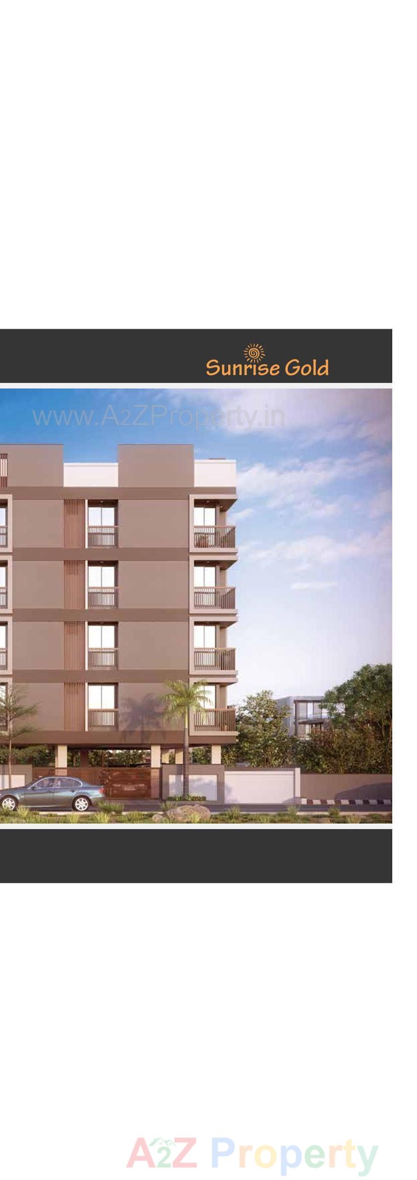3D Elevation of real estate project Sunrise Gold located at Ghanteshwar, Rajkot, Gujarat