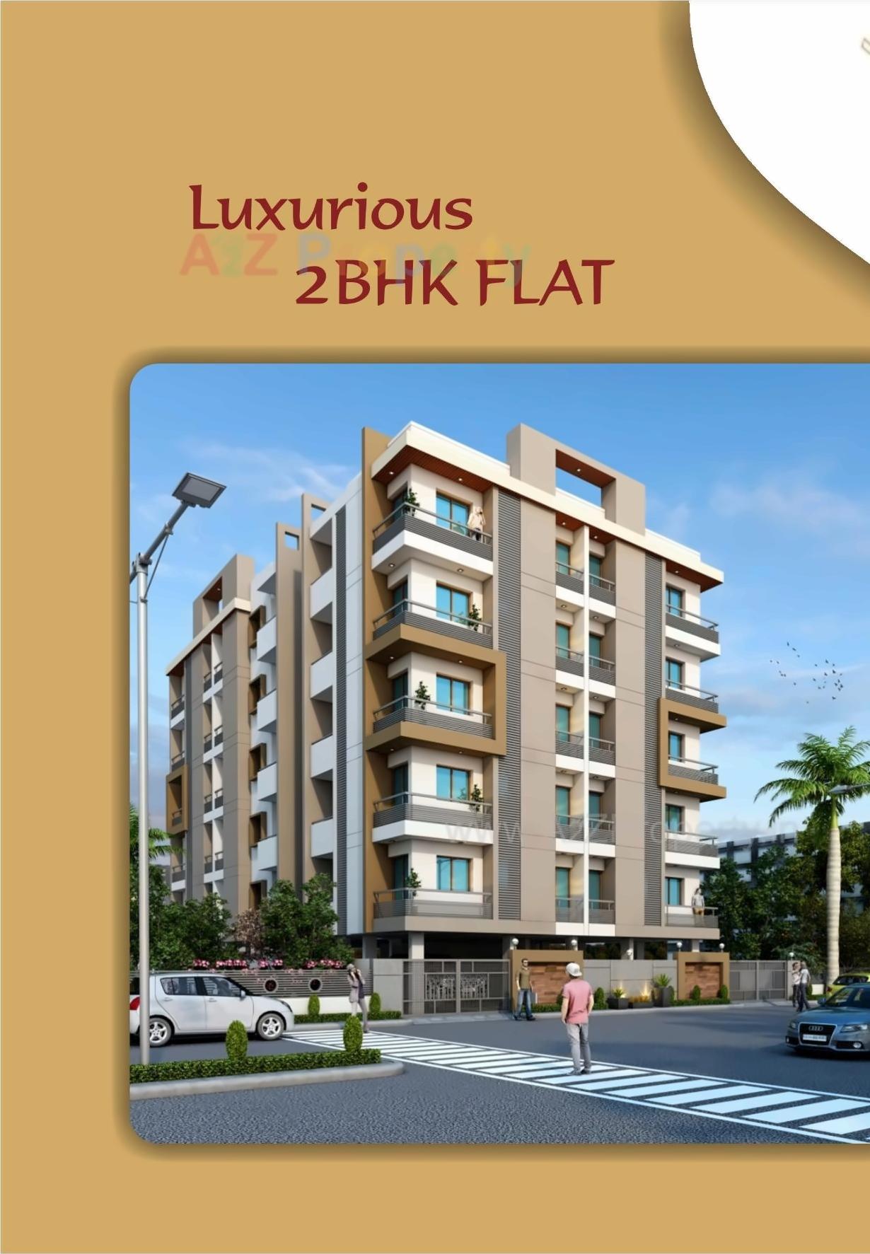 3D Elevation of real estate project Sunrise Ii located at Ghanteshwar, Rajkot, Gujarat