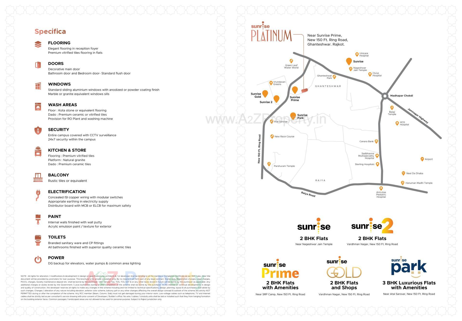  of real estate project Sunrise Platinum located at Ghanteshwar, Rajkot, Gujarat