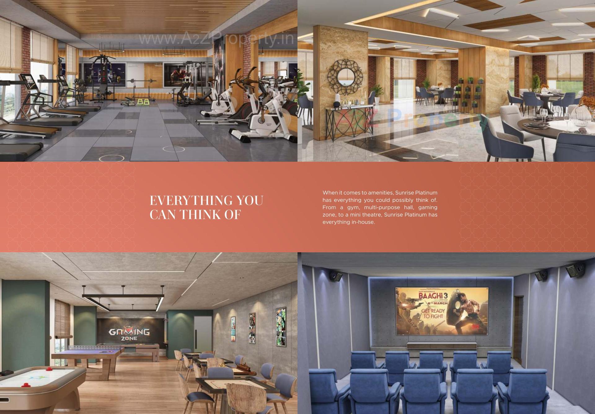 3D Elevation of real estate project Sunrise Platinum located at Ghanteshwar, Rajkot, Gujarat