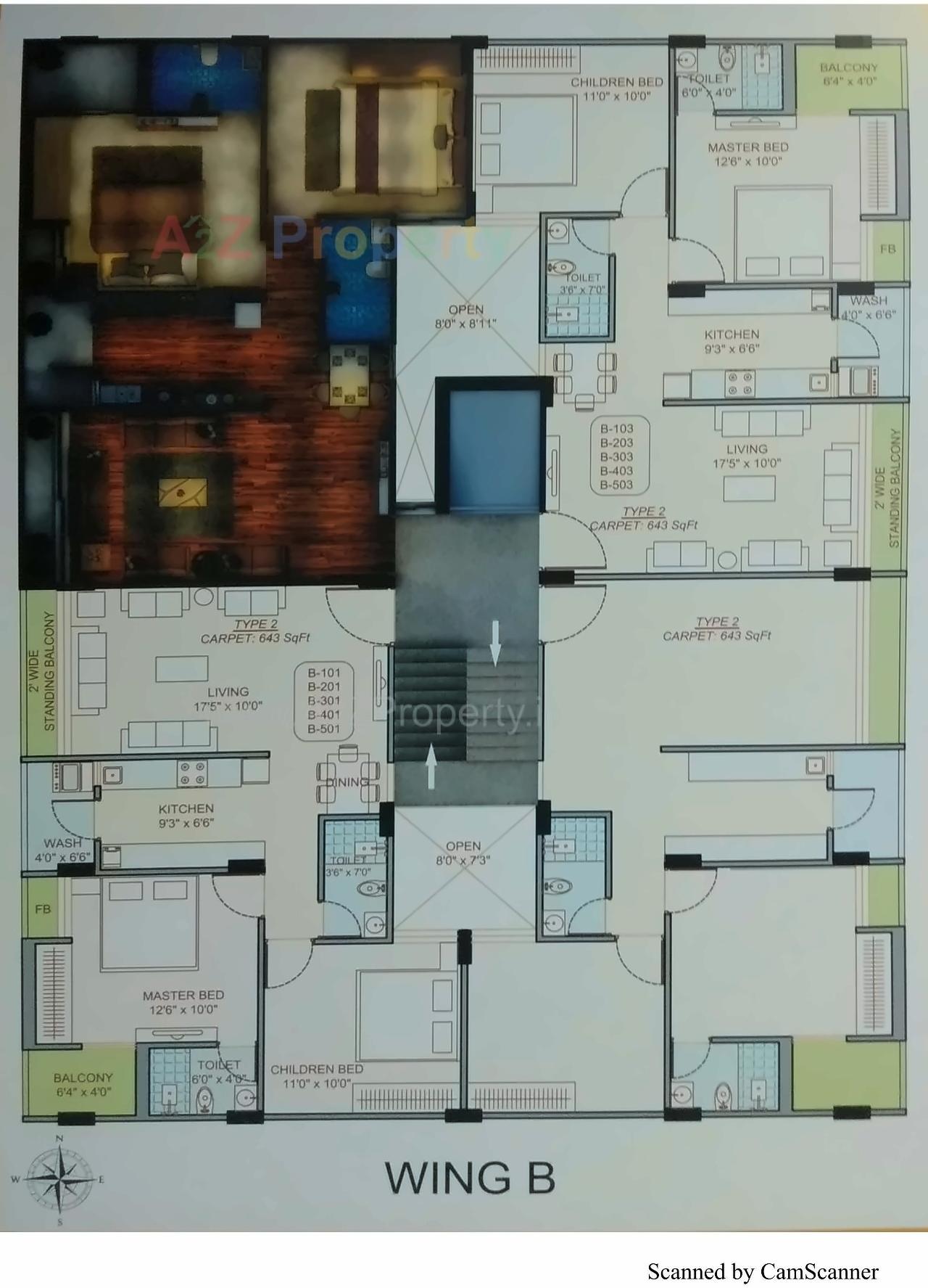Layout of real estate project Sunrise Prime located at Ghanteshwar, Rajkot, Gujarat
