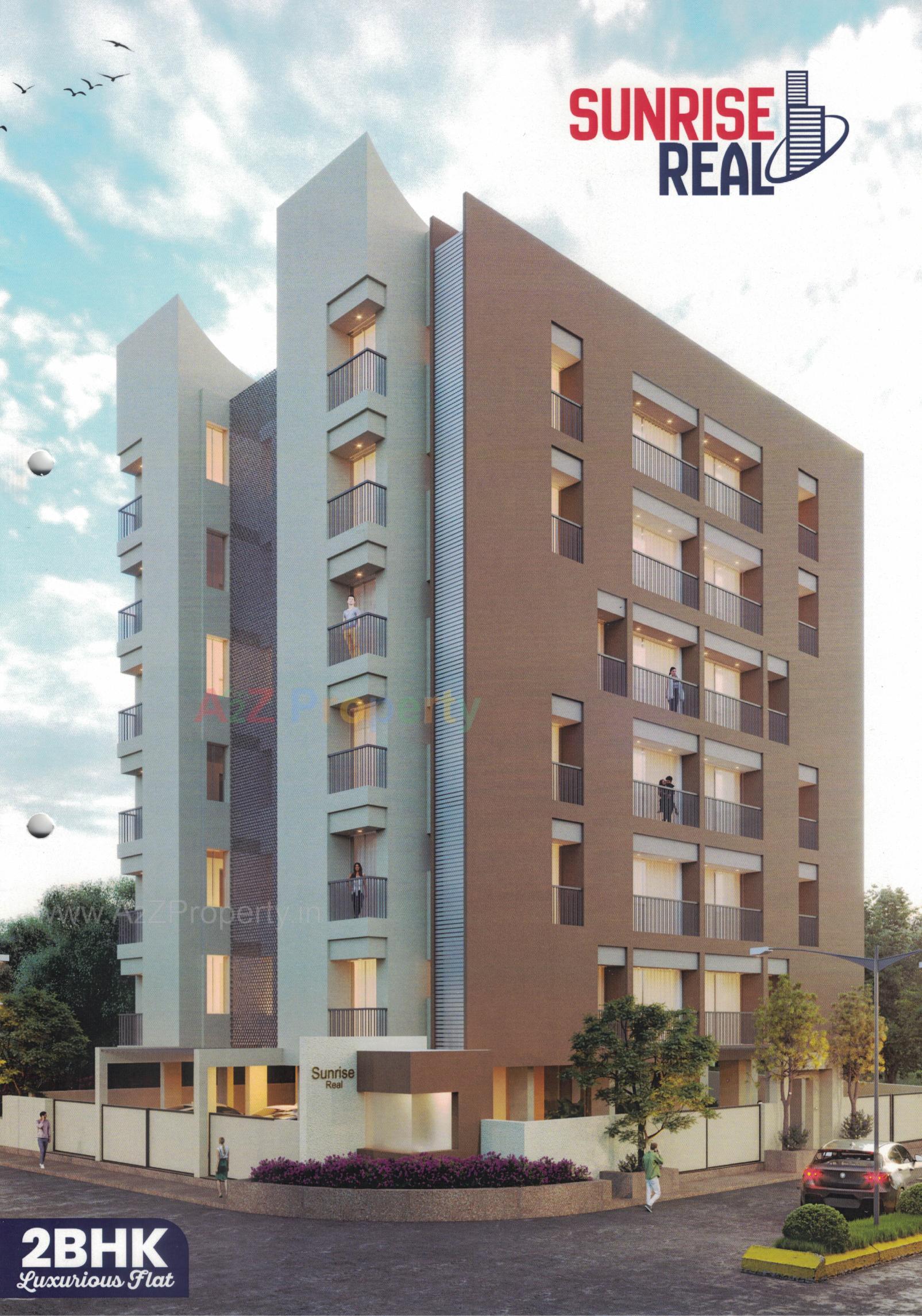 3D Elevation of real estate project Sunrise Real located at Ghanteshwar, Rajkot, Gujarat