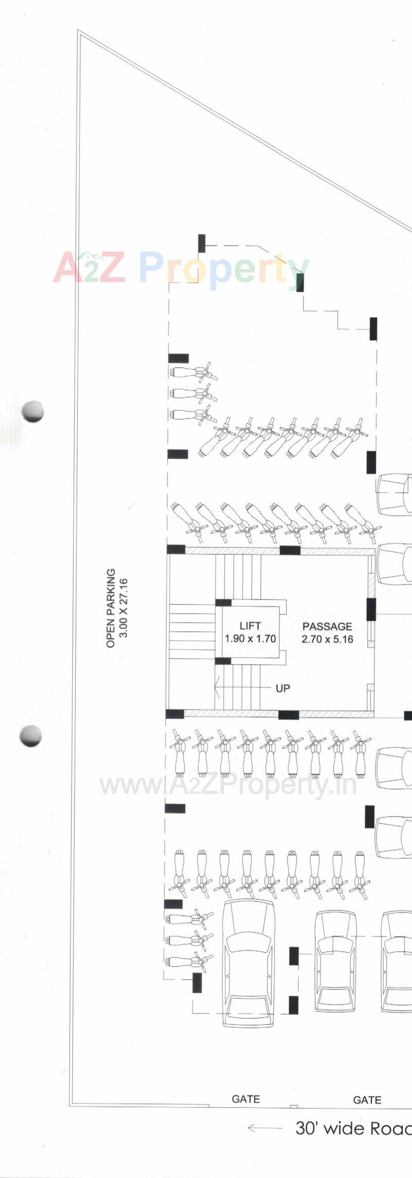 Layout of real estate project Sunrise Real located at Ghanteshwar, Rajkot, Gujarat