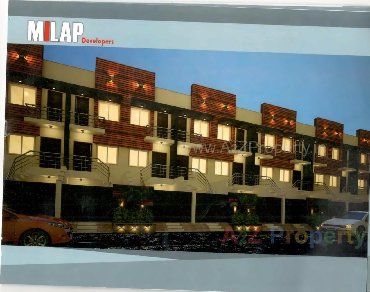 3D Elevation of real estate project Sunrise Residency located at Rajkot, Rajkot, Gujarat