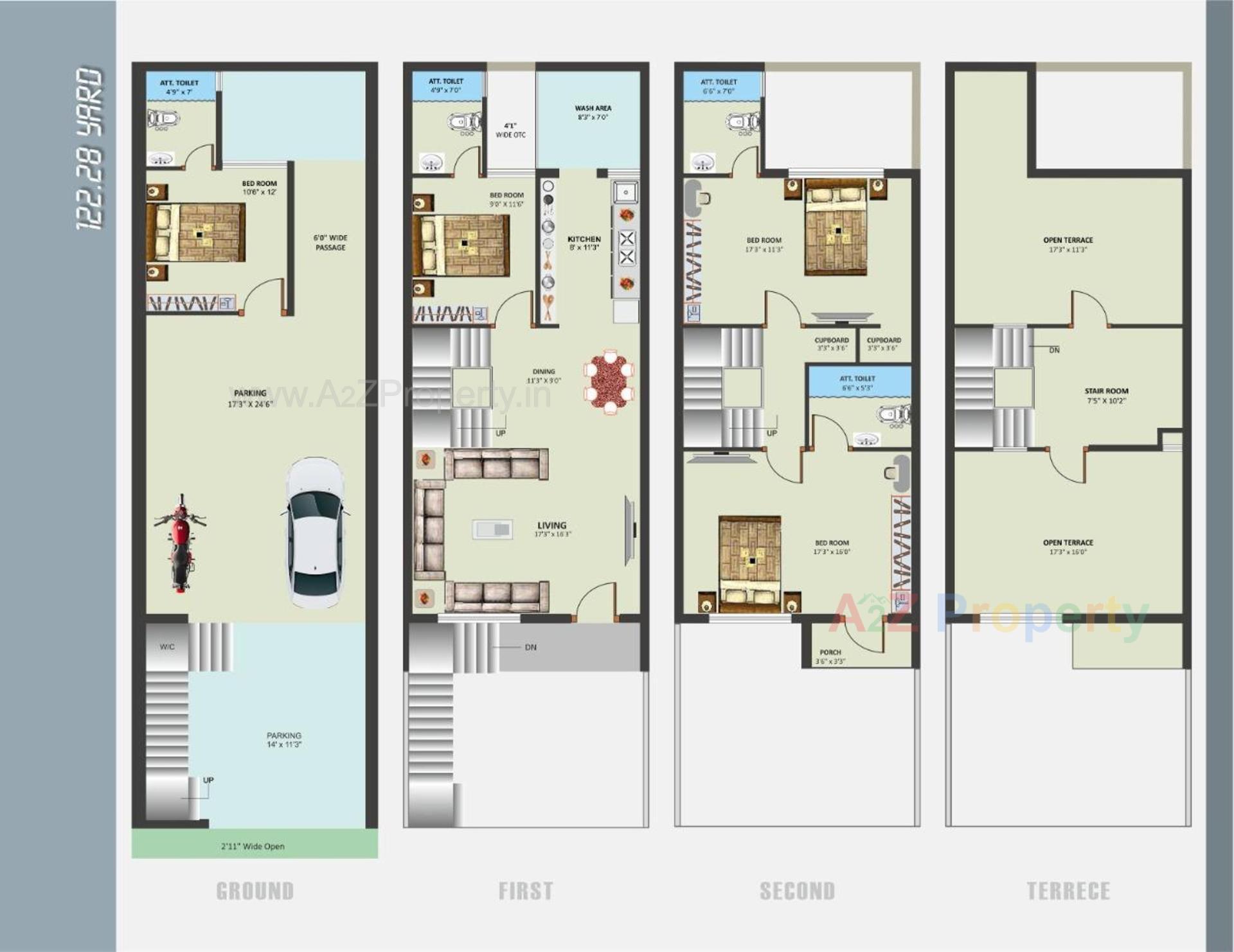 Layout of real estate project Sunrise Residency located at Rajkot, Rajkot, Gujarat