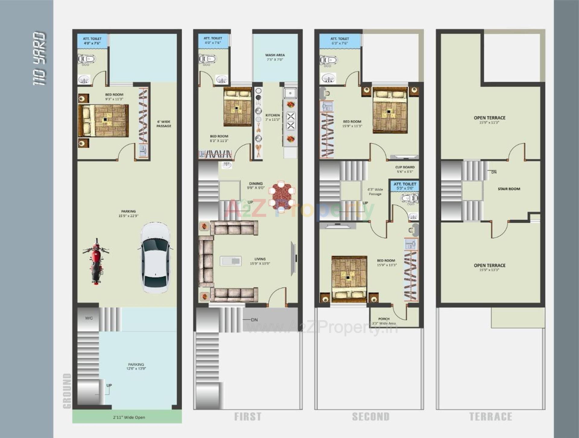 Layout of real estate project Sunrise Residency located at Rajkot, Rajkot, Gujarat
