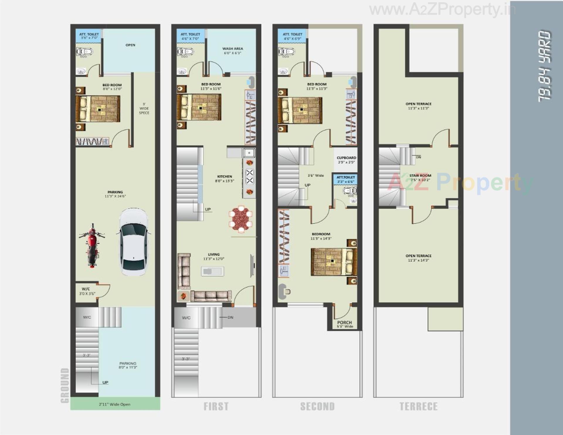 Layout of real estate project Sunrise Residency located at Rajkot, Rajkot, Gujarat