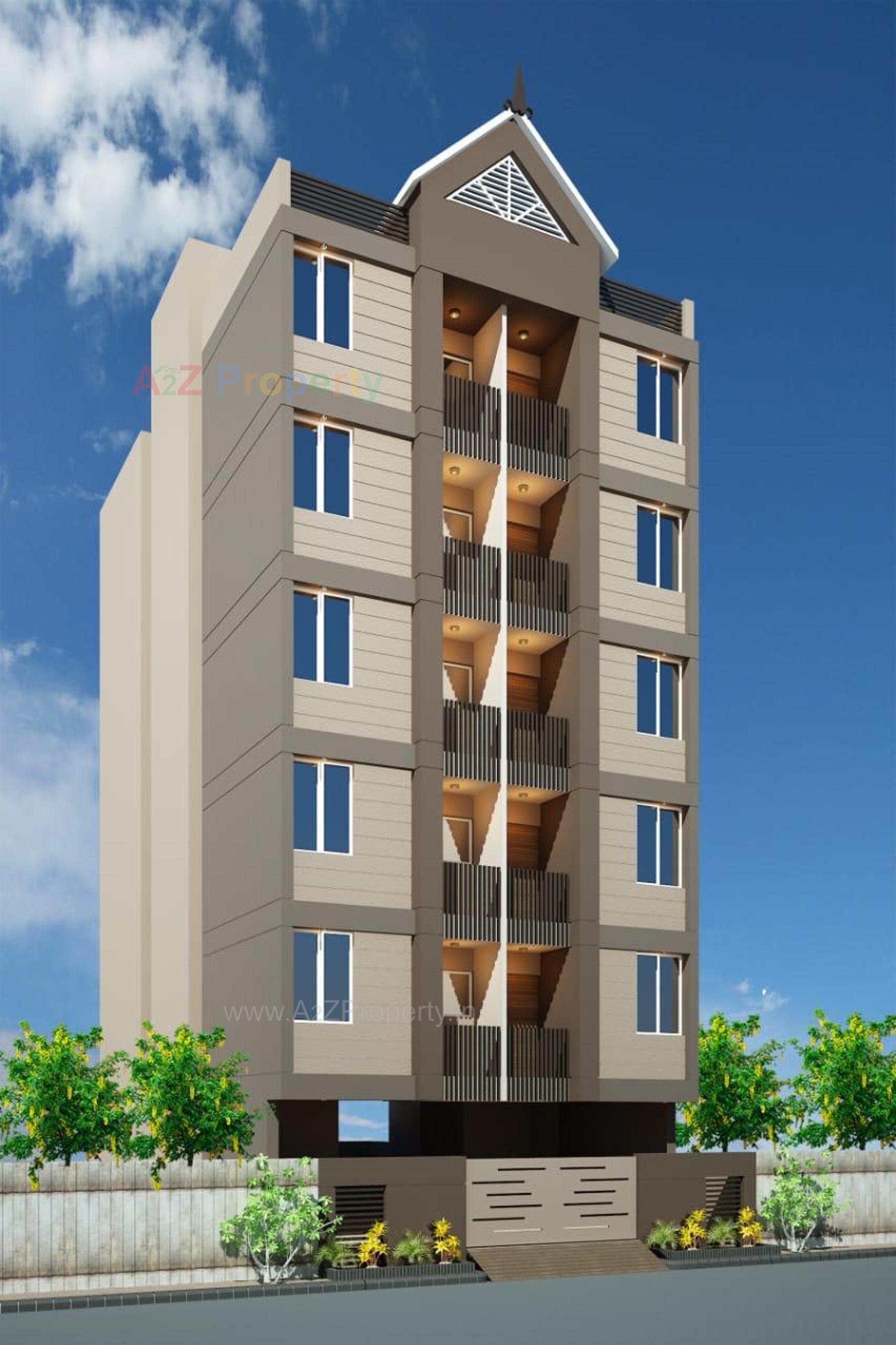 3D Elevation of real estate project Sunrise Villa located at Raiya, Rajkot, Gujarat
