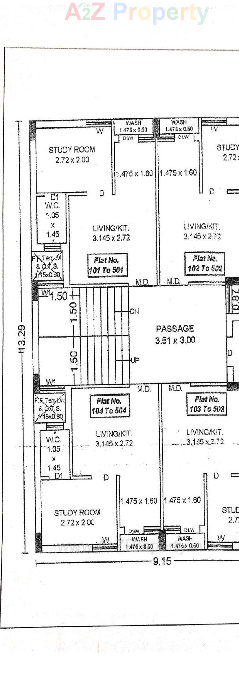 Layout of real estate project Sunrise Villa located at Raiya, Rajkot, Gujarat