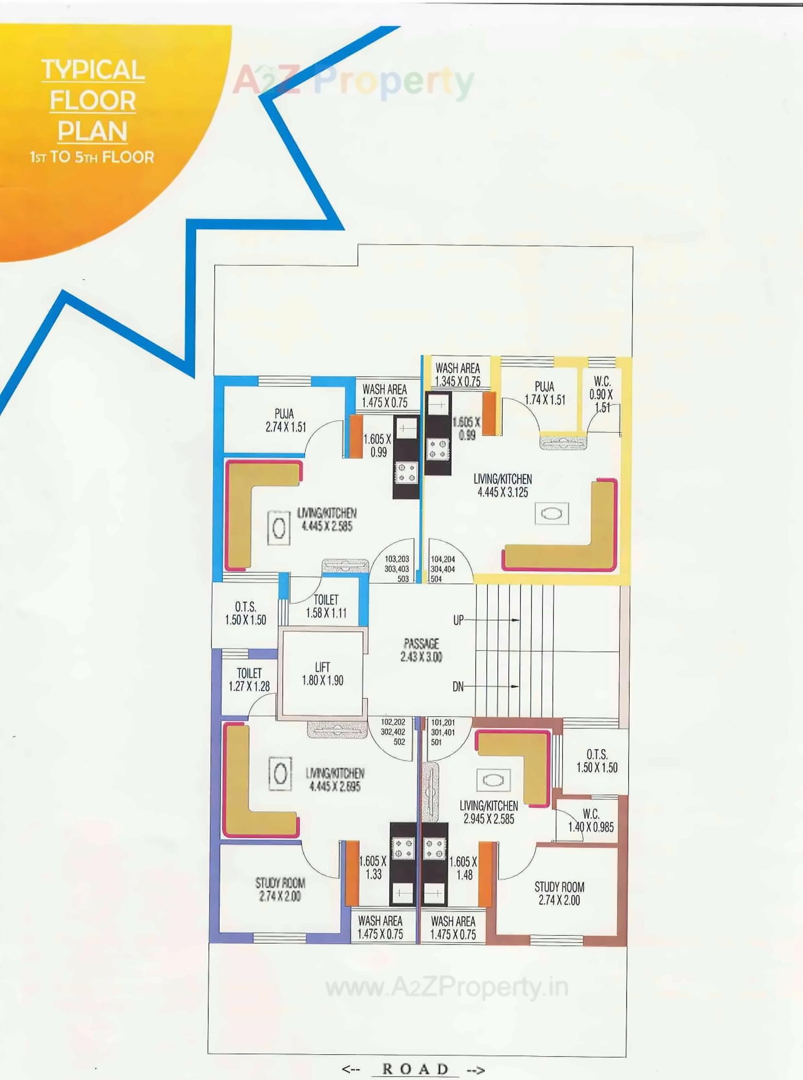 Layout of real estate project Sunstar Residency located at Raiya, Rajkot, Gujarat
