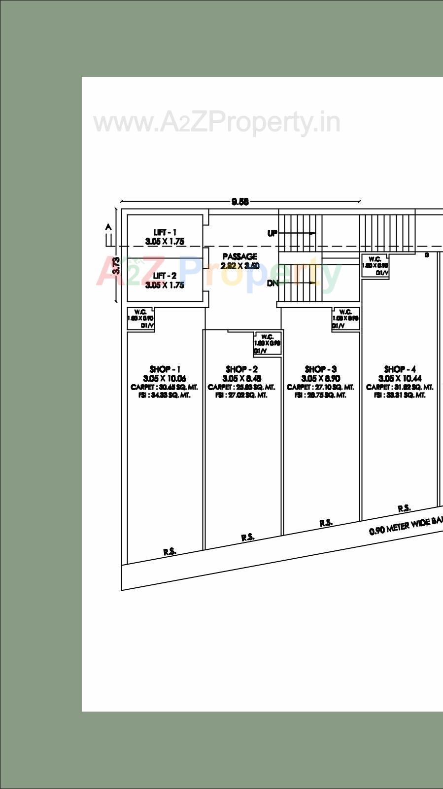 Layout of real estate project Supremus located at Raiya, Rajkot, Gujarat