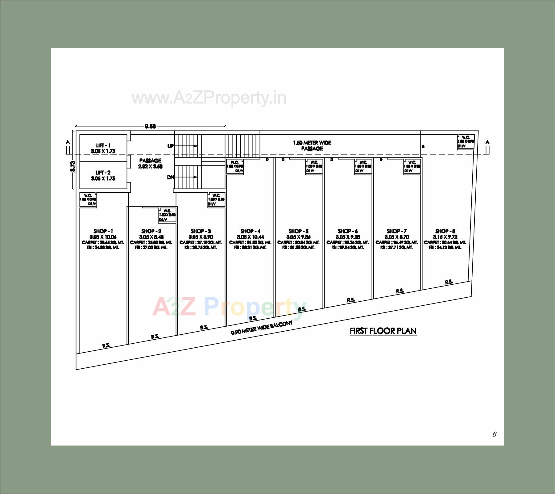 Layout of real estate project Supremus located at Raiya, Rajkot, Gujarat