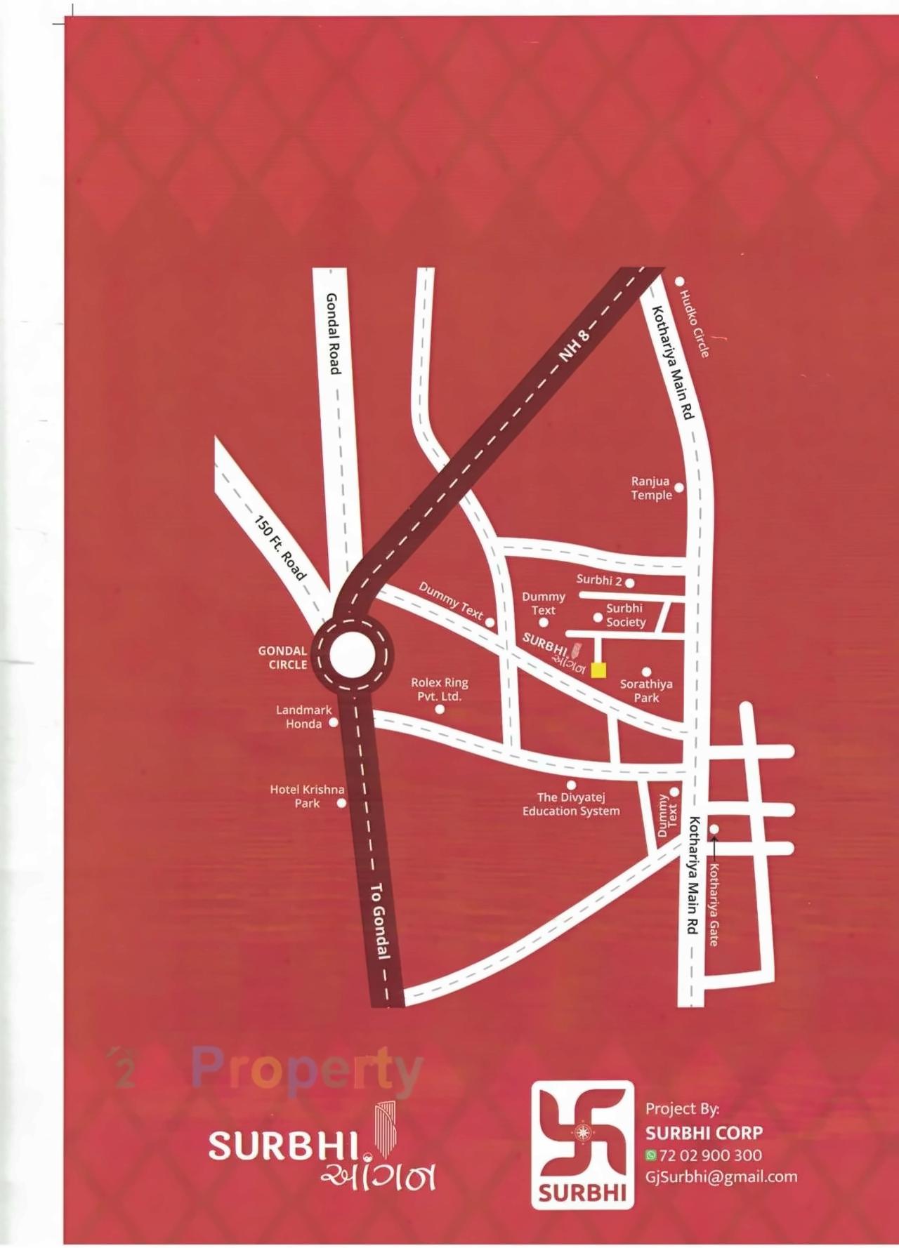  of real estate project Surbhi Aangan located at Kotharia, Rajkot, Gujarat