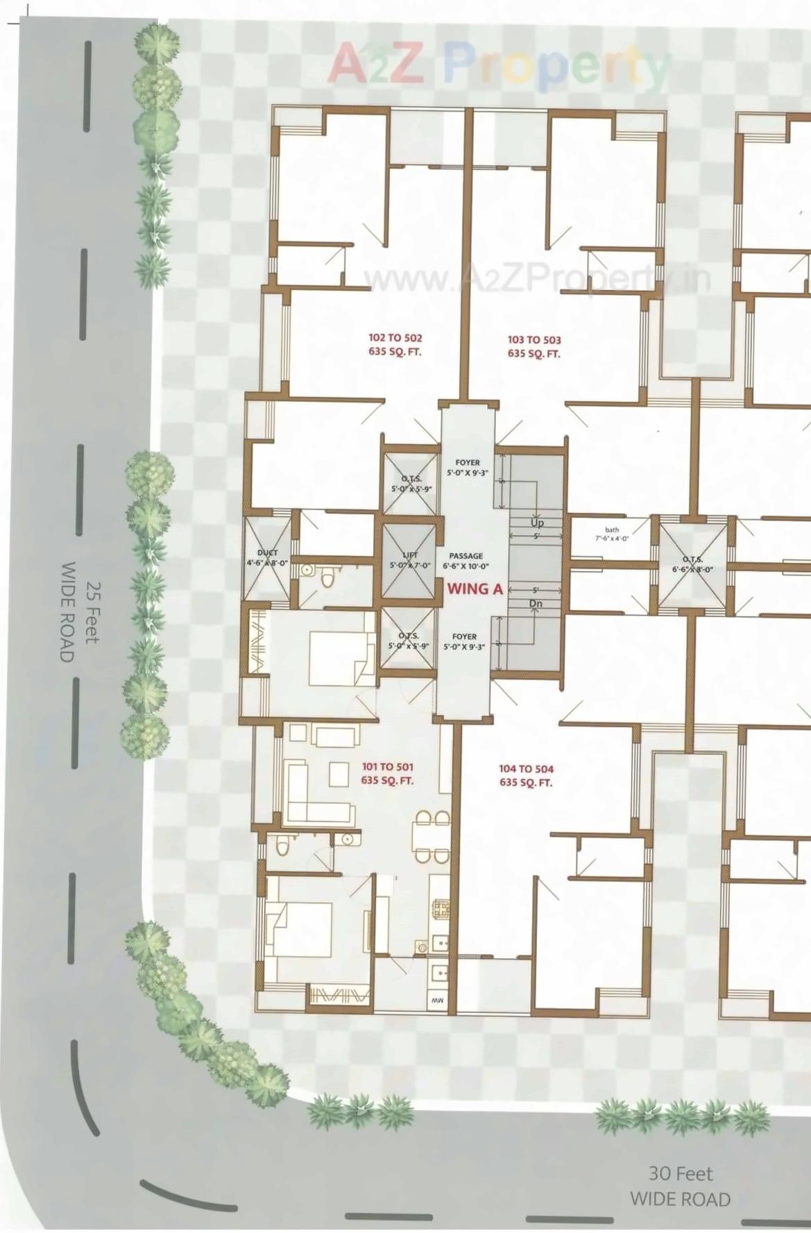 Layout of real estate project Surbhi Aangan located at Kotharia, Rajkot, Gujarat
