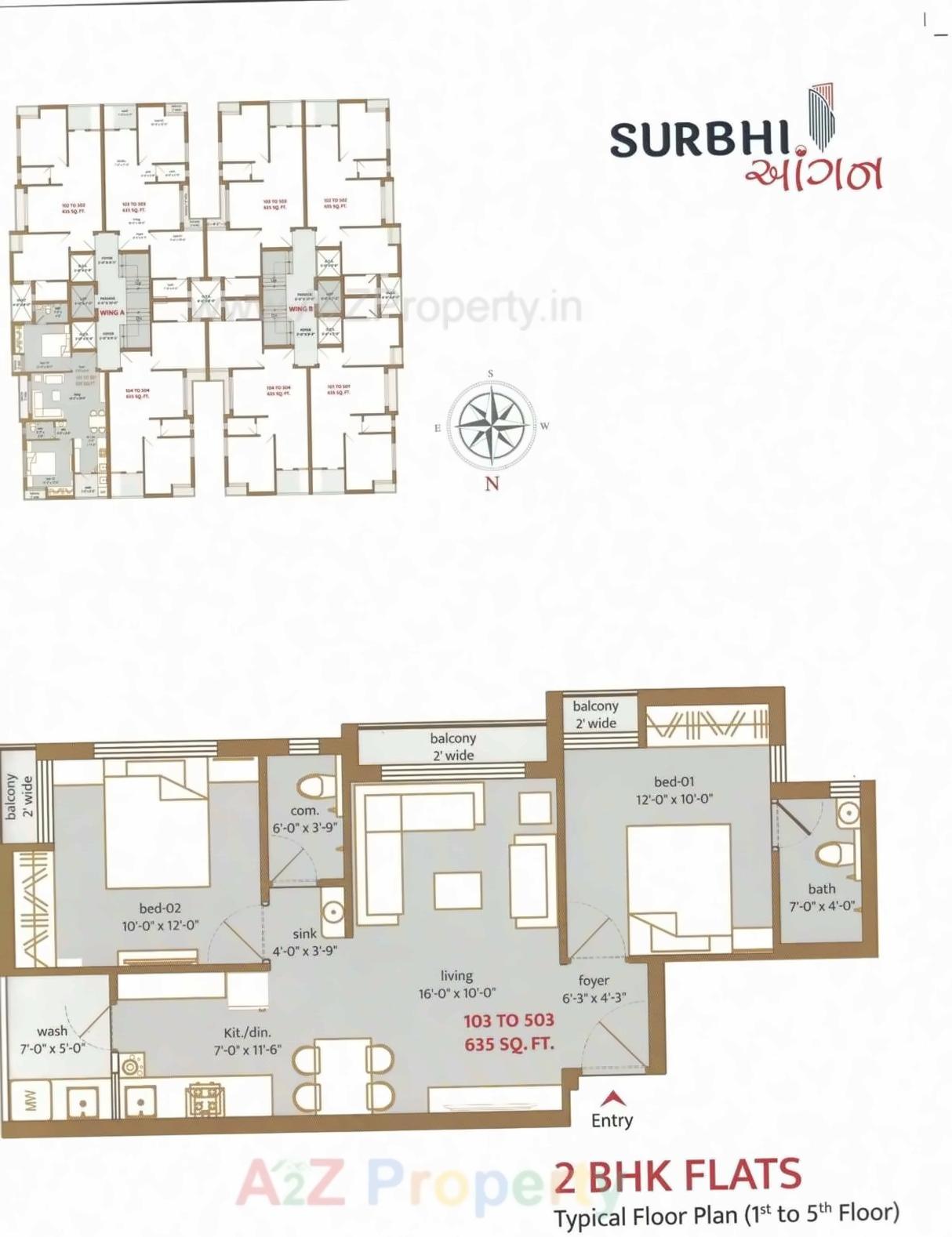 Layout of real estate project Surbhi Aangan located at Kotharia, Rajkot, Gujarat