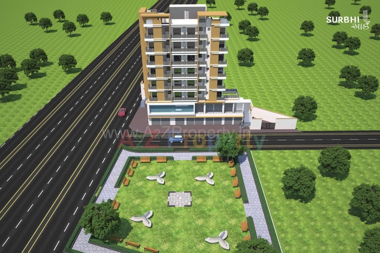 3D Elevation of real estate project Surbhi Arc located at Kothariya, Rajkot, Gujarat