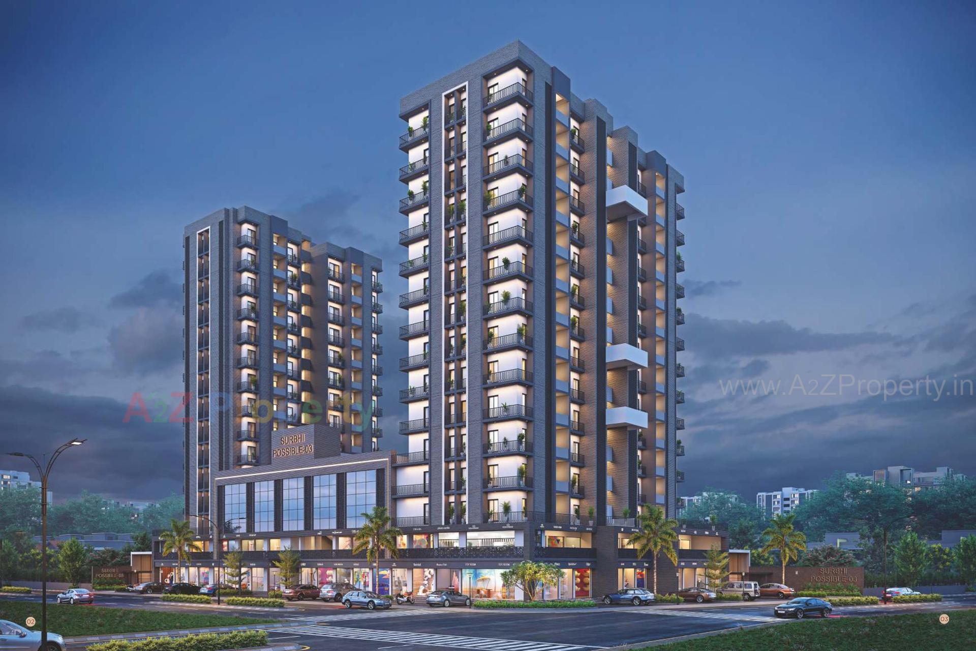 3D Elevation of real estate project Surbhi Possible   0 located at Kothariya, Rajkot, Gujarat