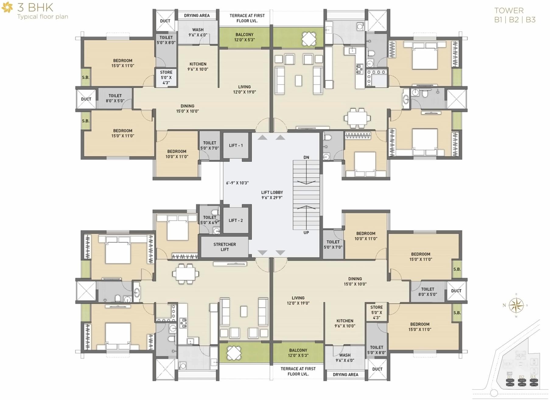 Layout of real estate project Suvarna Bhoomi located at Rajkot, Rajkot, Gujarat