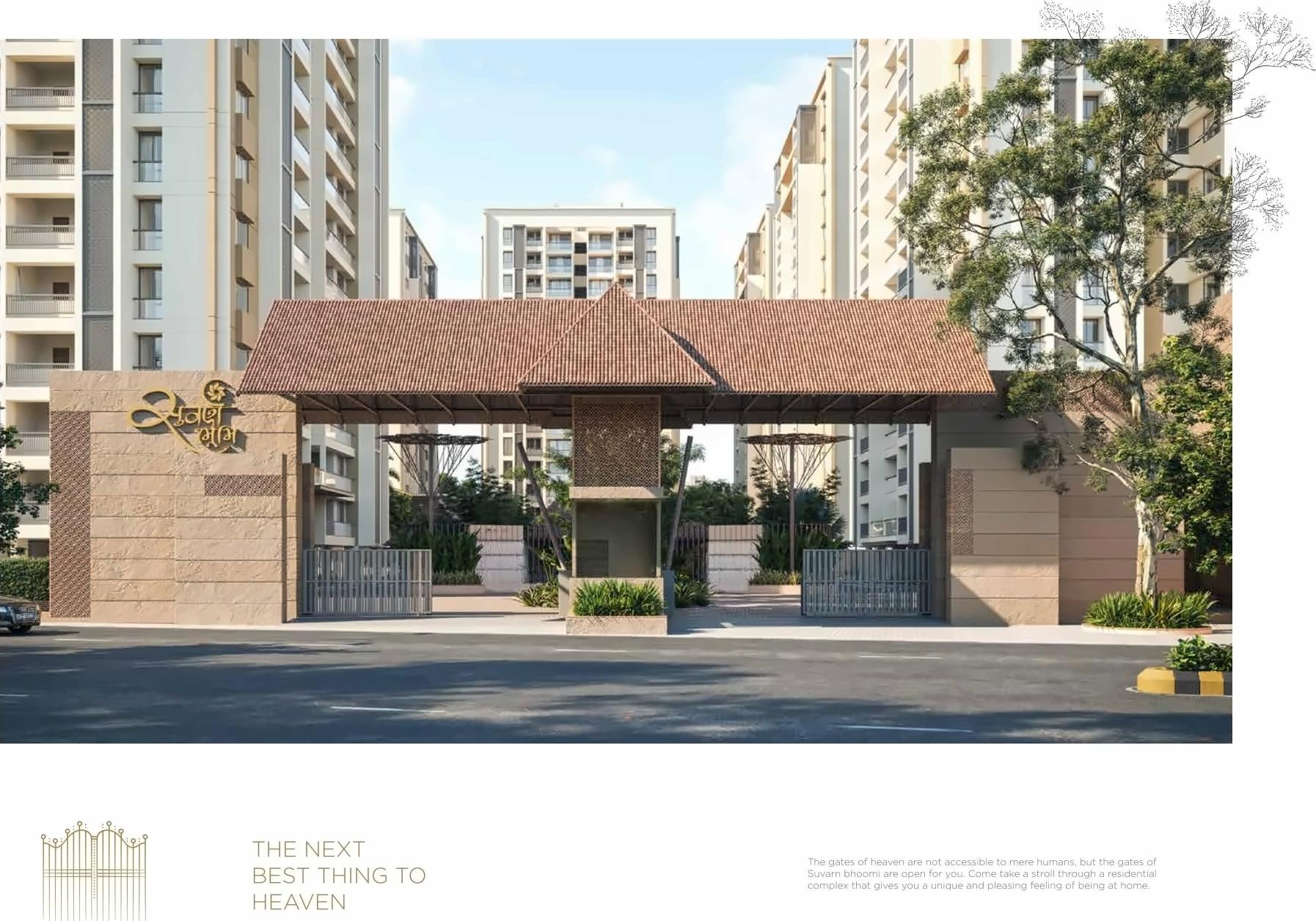 3D Elevation of real estate project Suvarna Bhoomi located at Rajkot, Rajkot, Gujarat
