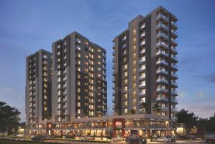 Elevation of real estate project Suvarna Heights located at Mavdi, Rajkot, Gujarat