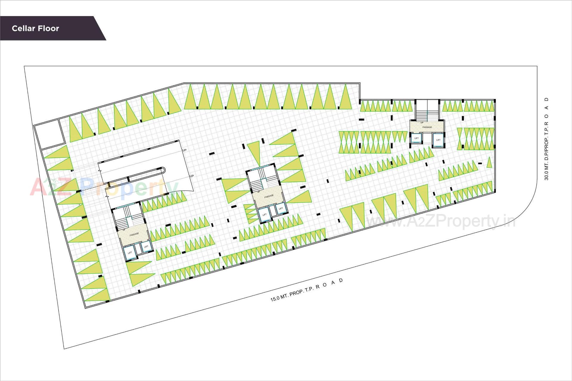 Layout of real estate project Suvarna Heights located at Mavdi, Rajkot, Gujarat