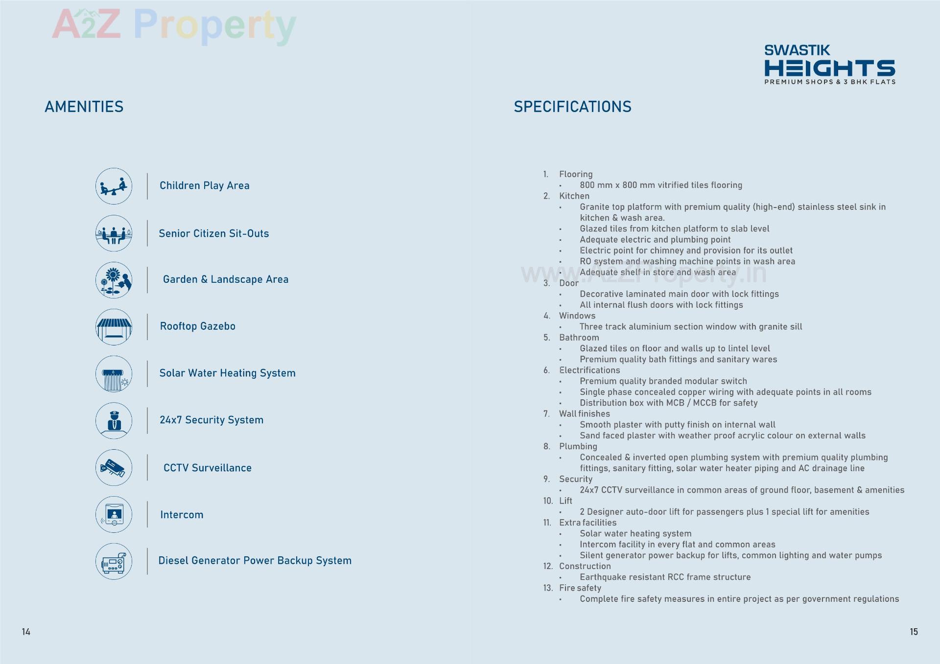  of real estate project Swastik Heights located at Mavdi, Rajkot, Gujarat
