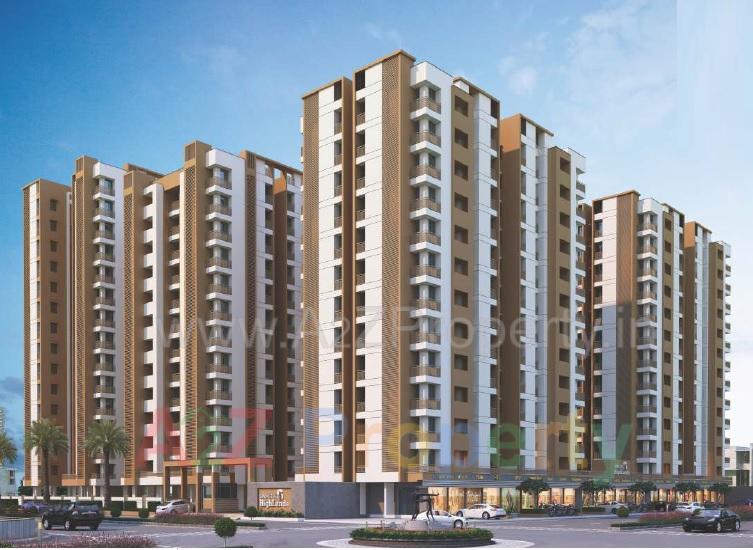 3D Elevation of real estate project Swastik Highlands located at Raiya, Rajkot, Gujarat