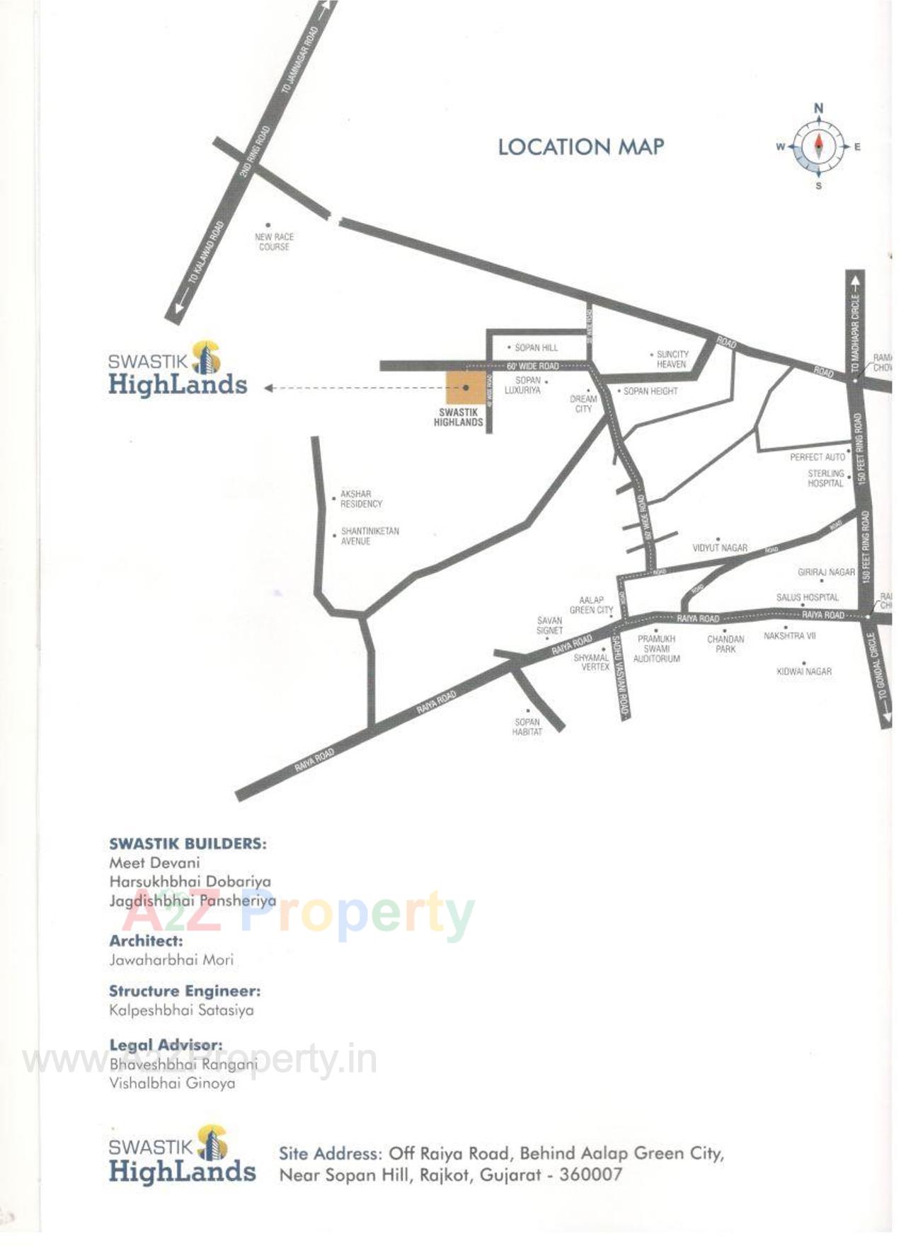  of real estate project Swastik Highlands located at Raiya, Rajkot, Gujarat