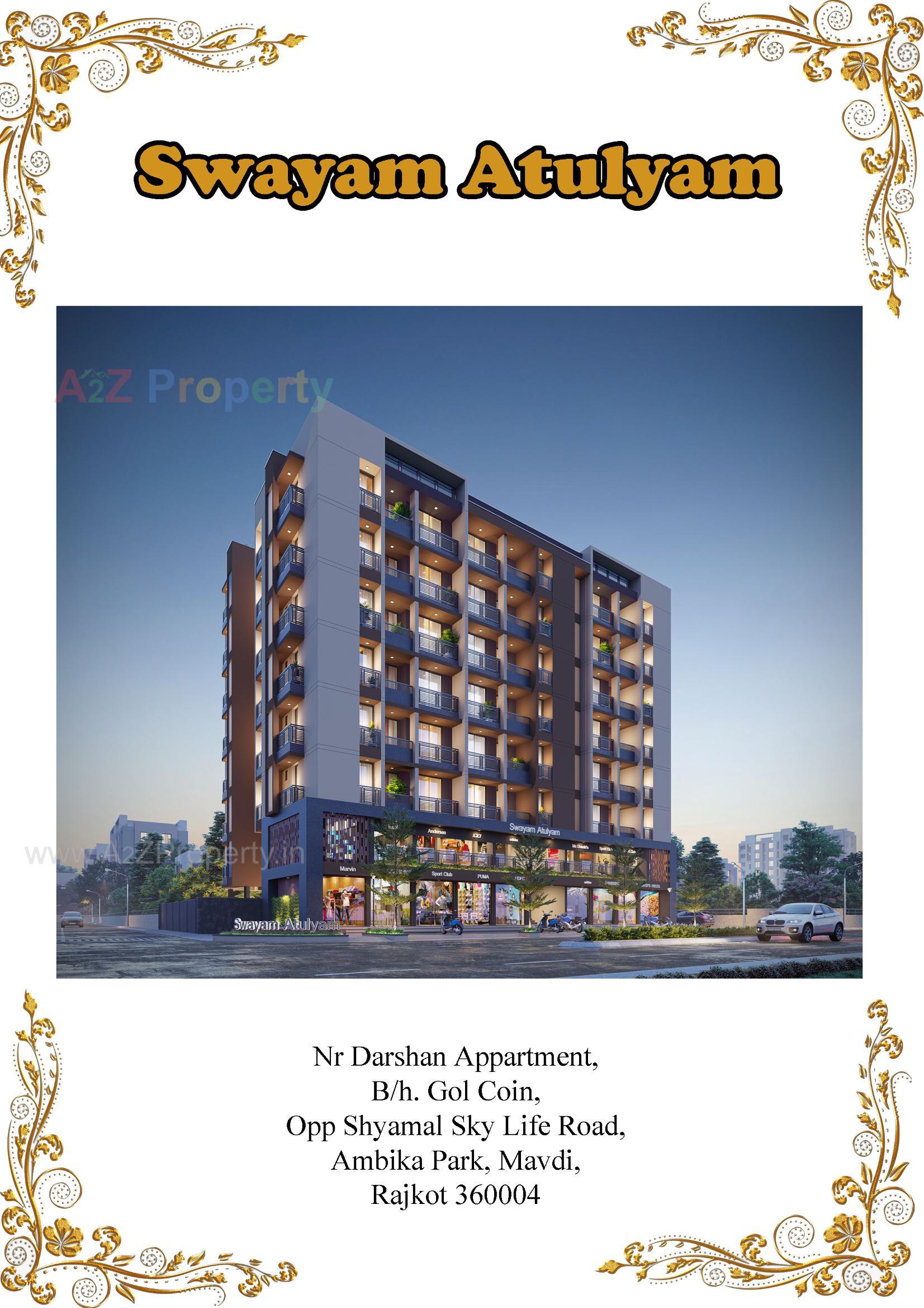 3D Elevation of real estate project Swayam Atulyam located at Mavdi, Rajkot, Gujarat