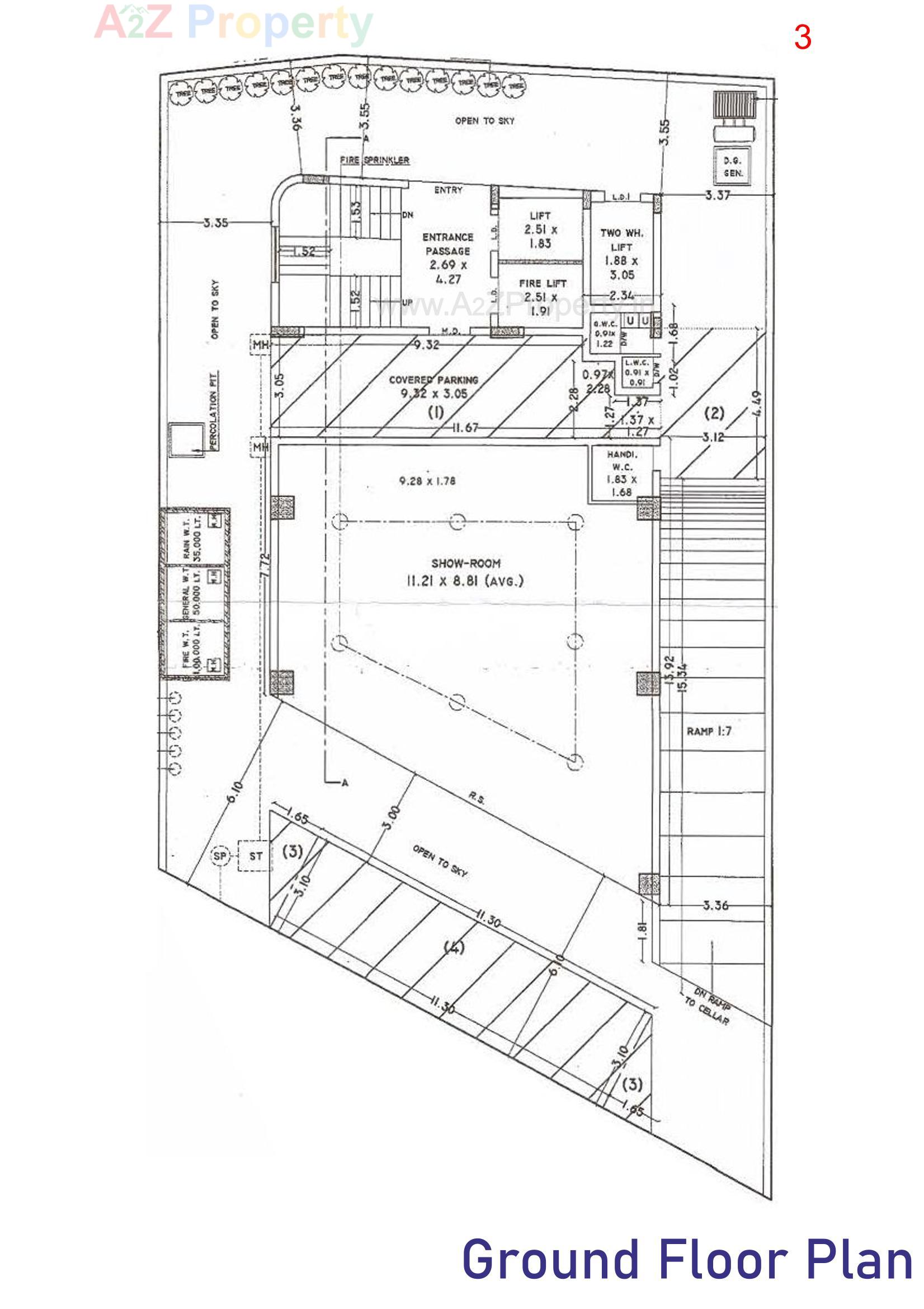 Layout of real estate project Swayam Care located at Mavdi, Rajkot, Gujarat